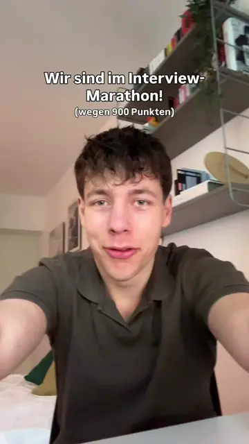 Alle Interviews wegen 900 Punkten im Abi🙏