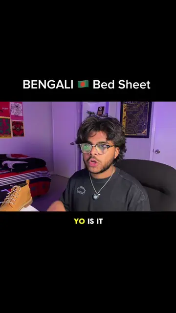 Bengali bedsheet is one of a kind #desi #bengali #houston 