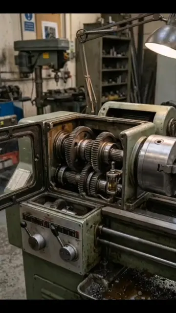 The headstock is the heart of the lathe machine. #LatheMachine #USAlathemachine 