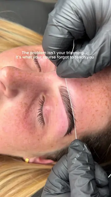 **The problem isn't your brow trimming... it's that nobody ever taught you how t