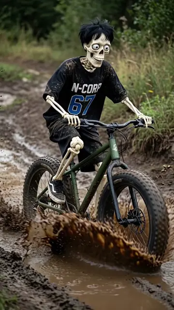 What if you bought a fat bike? You start with a normal peaceful forest ride, thi