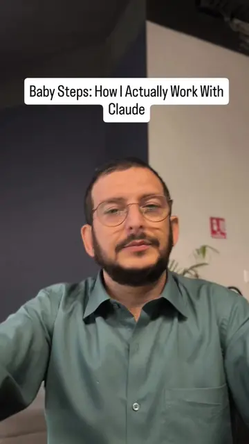 Baby Steps: How I Actually Work With Claude 🤖 Description: I get a lot of quest