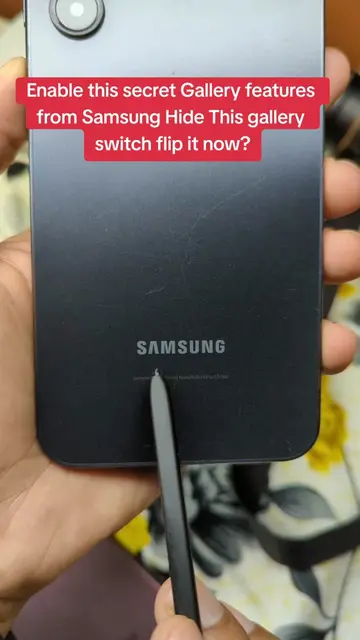 Enable this secret Gallery features  from Samsung Hide This gallery  switch flip