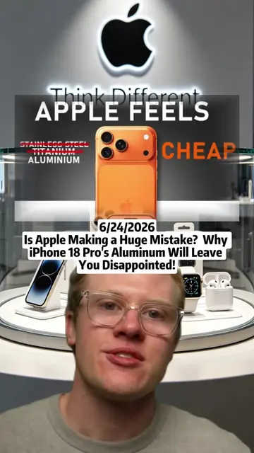 Is Apple Making a Huge Mistake? 😱 Why iPhone 18 Pro's Aluminum Will Leave You D