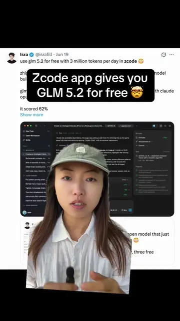 The zcode app has been great for accessing GLM 5.2 #glm #vbecoding #techtok #aia