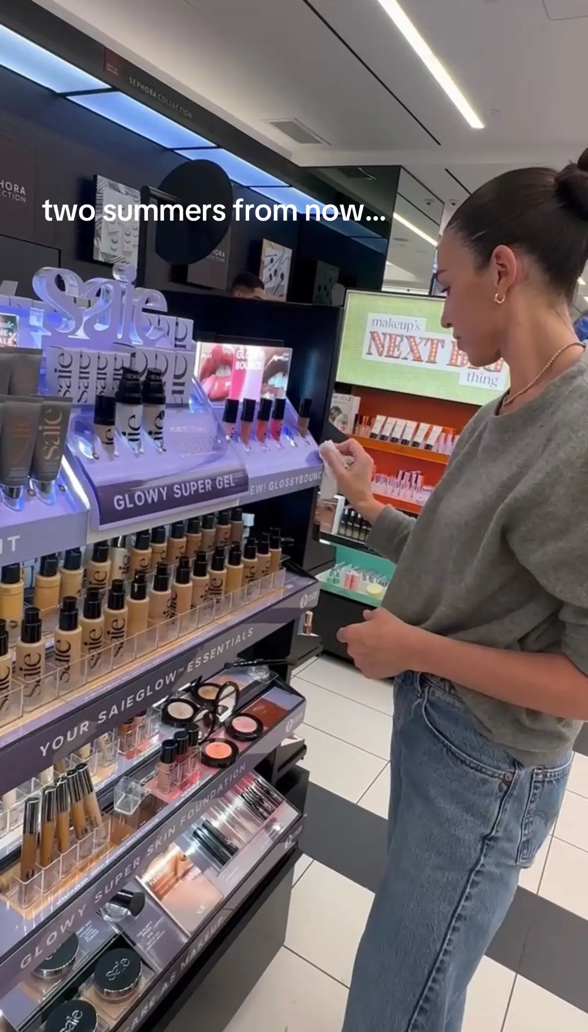 same but different… 🥹💜 @Saie #saiebeauty #founder #sephora #makeup 