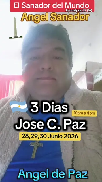 Angel Sanador llegara en Joce c paz Buenos Aires Argentina #argentina🇦🇷 #josec
