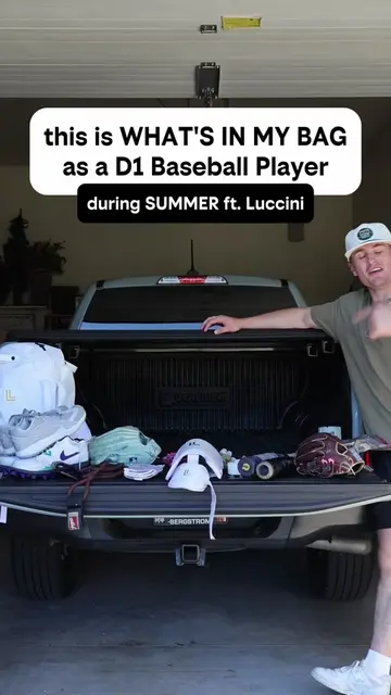 WHAT’S IN MY BAG as a D1 Baseball Player!🔥 #collegebaseball #d1athlete #whatsin