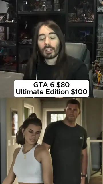 GTA 6 Price Reveal #gta6 #gta #gtavi #moistcr1tikal #penguinz0 