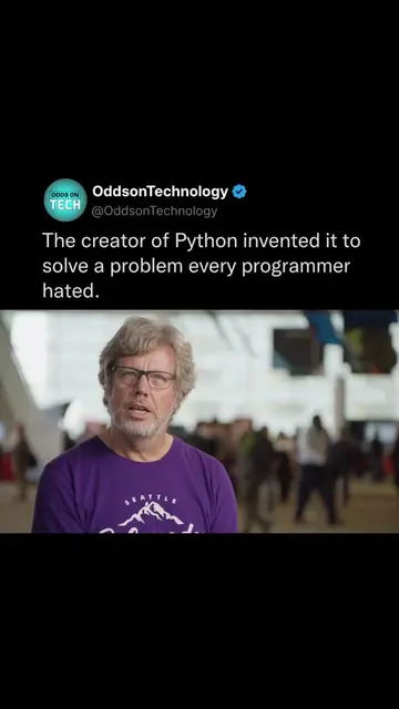Guido van Rossum didn’t create Python because he wanted to revolutionize softwar