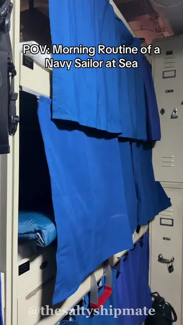 What a Navy sailor’s morning looks like while deployed at sea #military #miltok 