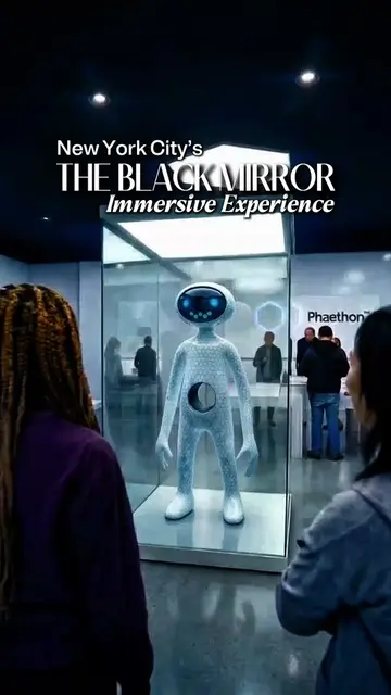 Newest Immersive Black Mirror Experience To Visit In New York City👀 #BlackMirro