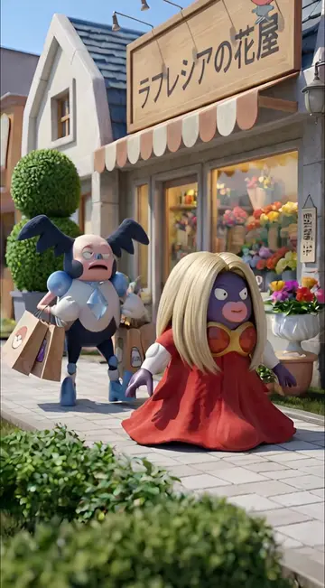Jynx's shopping haul took a turn🧊 🎵 Lovely Kiss - Kirbai (lo-fi remix) #pokemo