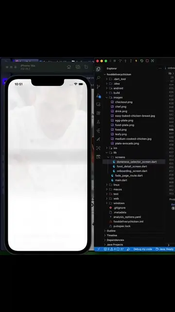 Food delivery app UI built in Flutter. #flutter #appdeveloper
