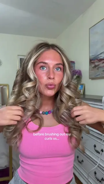 This is your sign to always brush out your curls 🤭💖🛍️🧁✨ @Shark Beauty thanks