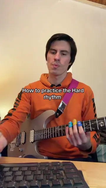 How to practice hard rhythm #guitar #music #ギター #guitarplayer #hard 
