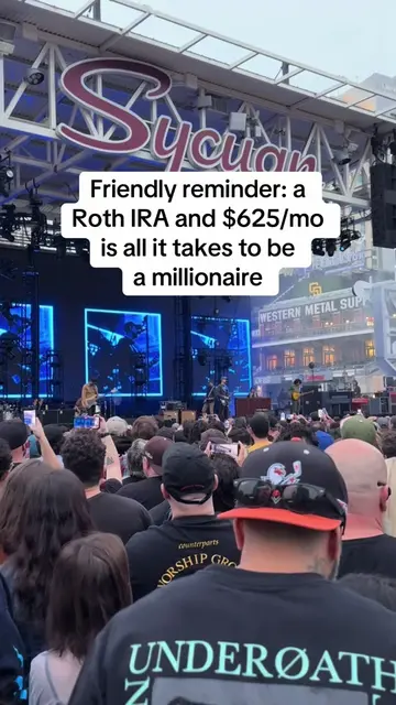 Friendly reminder: a Roth IRA and $625/mo is all it takes to be a millionaire.  