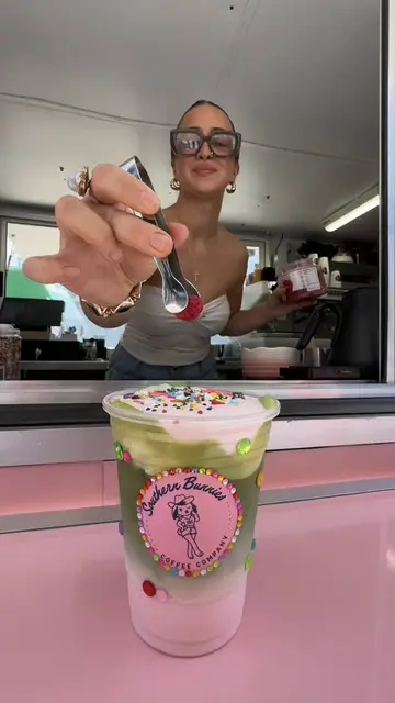 The way these drinks made me feel!!💕🥰🎀 @Southern Bunnies Coffee ☕️  📍109 W G