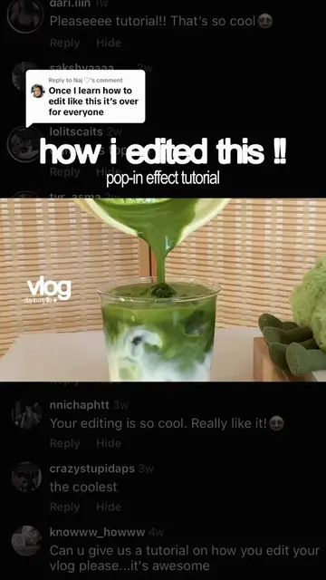 Replying to @Naj ♡ the long awaited pop-in effect tutorial !! 🎥 welcome to epis