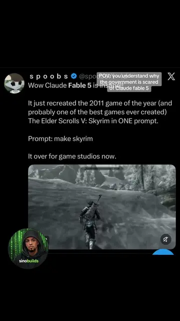 Fable 5 is ahead of its time but will return🤔#AI #claude #anthropic #sinobuilds