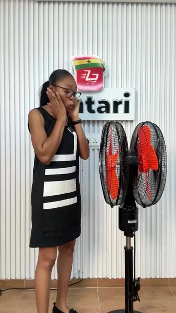 Say goodbye to sweaty days and restless nights! The 180W Double-Head Tower Fan i