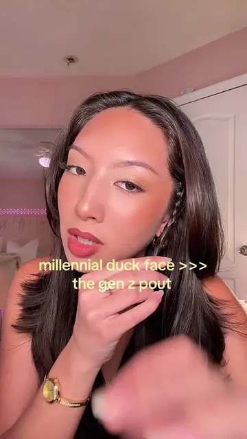 is it just me orrr 😅 millennial duck face >>> gen z pout  #genz #duckface #genz