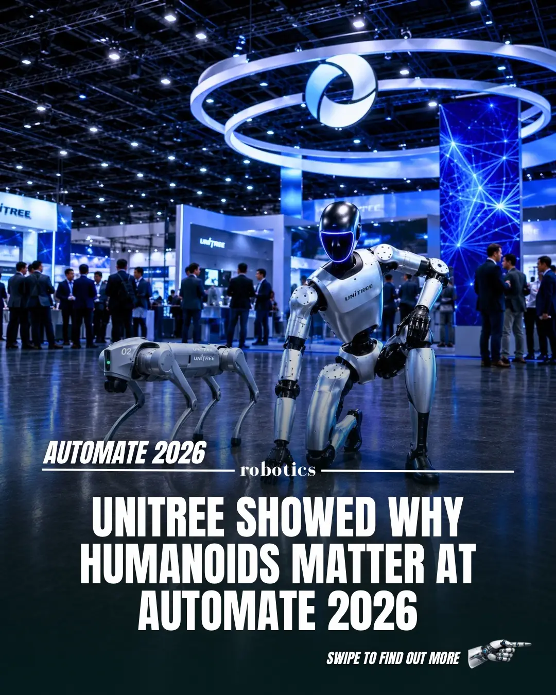 Unitree is making humanoid robots feel a lot less distant. At Automate 2026, the