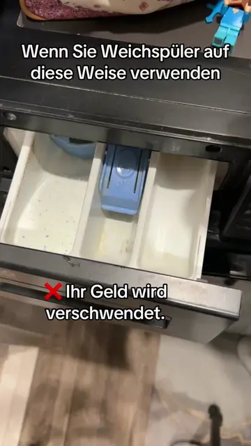 Geben Sie Weichspüler hinzu, wenn Ihre Maschine den letzten Spülgang erreicht. ☝