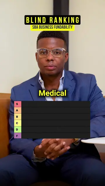 Medical practices are A tier, laundromats are S tier, and restaurants are F tier