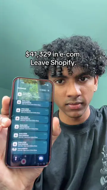 made 41k on shopify and i'm out #shopify #ecommerce #amboras #ecom #ai