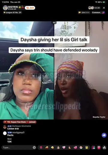 Do y’all think Daysha telling the real? #wooladytv #trinitytaylor #dayshataylor 