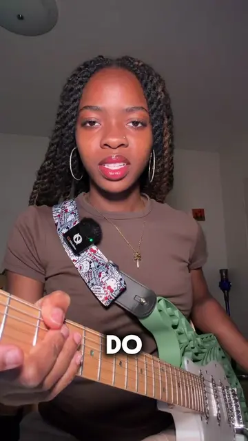 Mystery girl 🎸 easy guitar tutorial #guitartok #guitartutorial #guitar #houseca