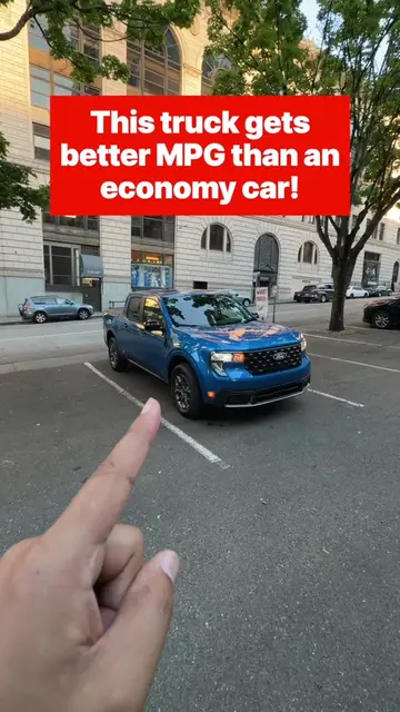 The Ford Maverick Hybrid gets excellent gas mileage ⛽️  #fordtrucks #fordmaveric