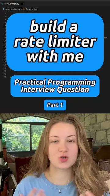 Let's practice for practical programming interviews by building a rate limiter t