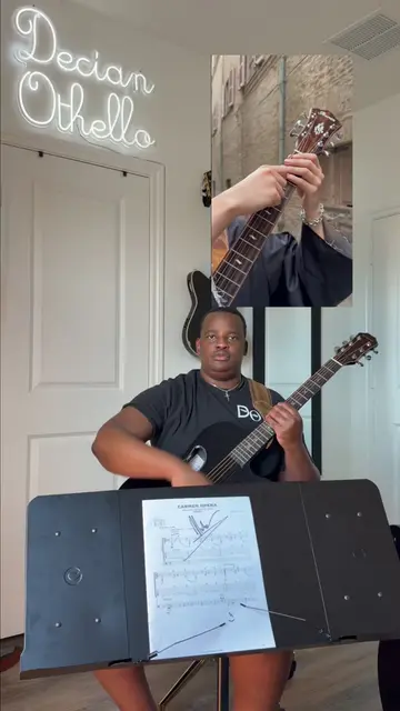 Carmen (tutorial) using the CAHAYA Music Stand #carmen #marcin #tuto #guitartuto