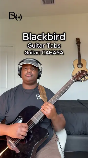 Blackbird (tutorial) using the CAHAYA Carbon Fiber Guitar #blackbird #thebeatles