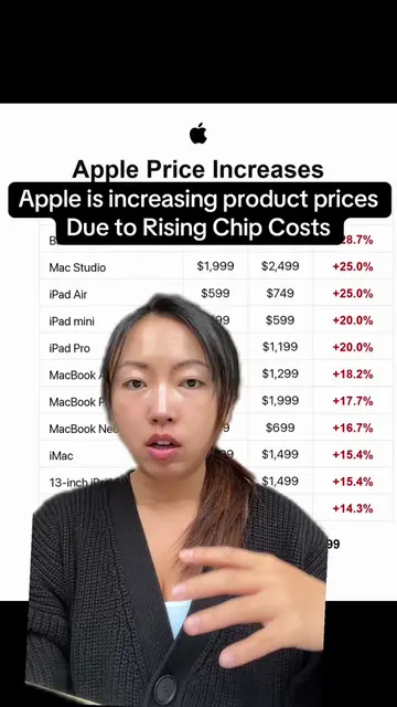 Increasing the cost of their products #techtok  #apple #market #vibecoding #ai 