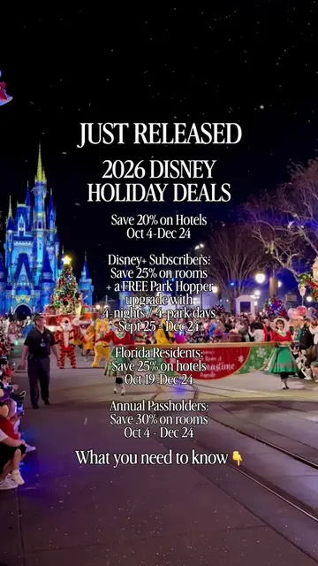 🎄✨ Disney just dropped NEW holiday deals... and they’re GOOD! If you’ve been dr