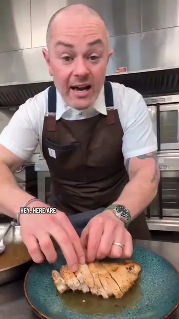 My pro tips for the perfect chicken breast! 1. Season both sides from up high. T
