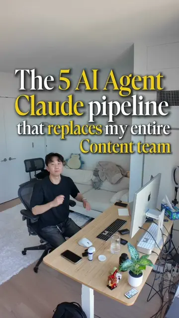 This is the 5 AI Agent Claude pipeline that replaces my entire content team #ai 
