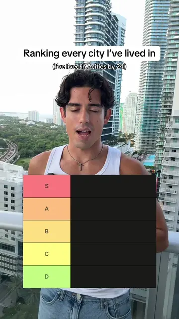 I’ve lived in 7 cities by 24, heres my ranking. #marcosphilip #lifemaxxing #miam