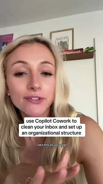 how to use Copilot Cowork to clean out your inbox and build an organizational sy