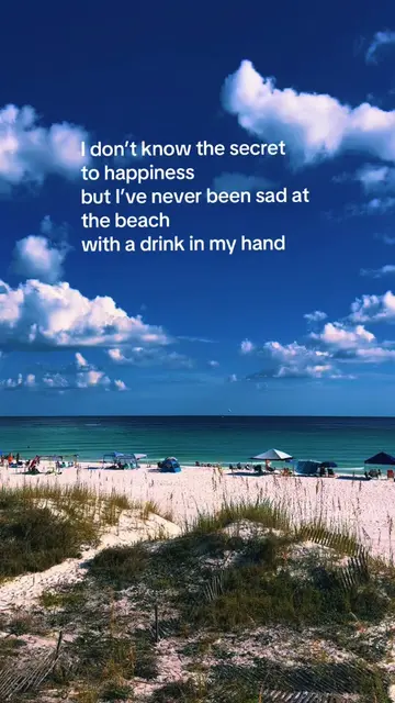the beach and a cold drink have never let me down. 🏝️🍹  #BeachLife #SaltwaterT