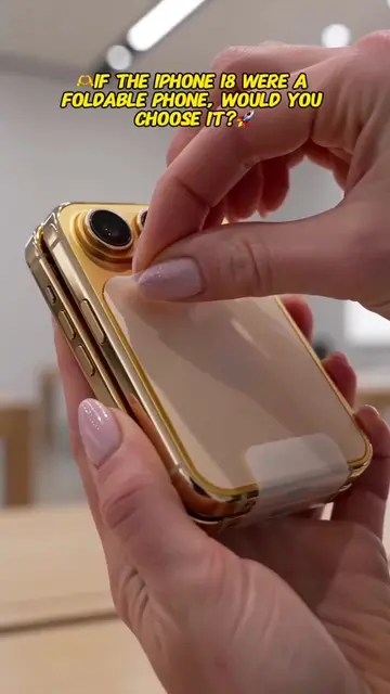 Would you be willing to gift your significant other this foldable iPhone 18?#fyp