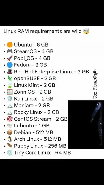 Linux Ram requirements are wild 🤯  #linux #hacking #cybersecurity #networking #