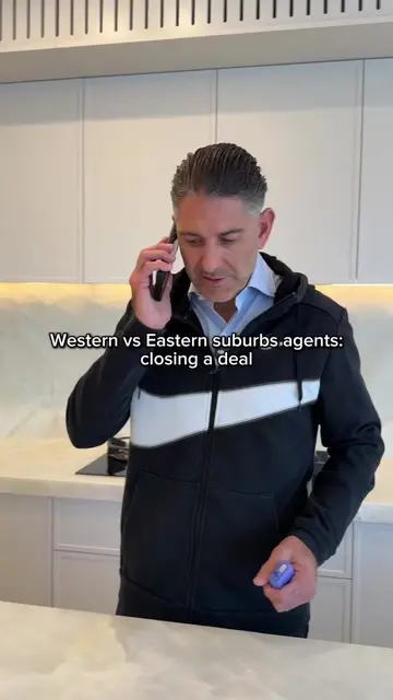 Eastern suburbs agent vs western suburbs agents celebrating the W #skit #realest