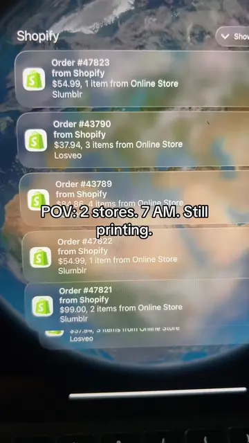 While most people sleep, systems keep running. #shopify #dropshipping #ecommerce