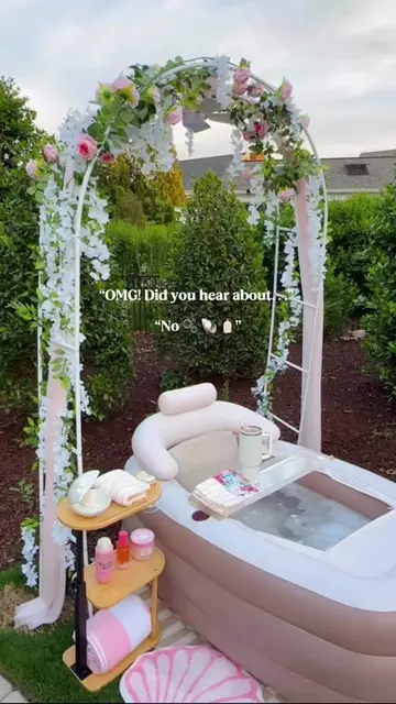 Mermaid 🐚 self-care night 🫧 🧴 #summer2026 #backyard #nighttimeroutine #selfca
