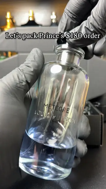 He got 90ml of 5 different fragrances for $180 #packingorders #fragrancetiktok #