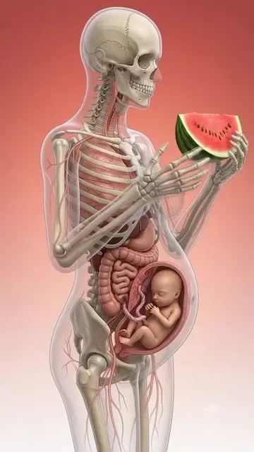 What happened inside your body when you Eat Watermelon 🍉 During Pregnancy 🤰 #t